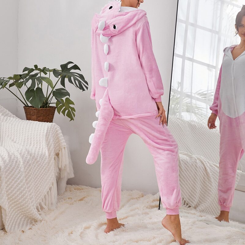 

Button Front Cartoon Plush Onesie, Baby pink