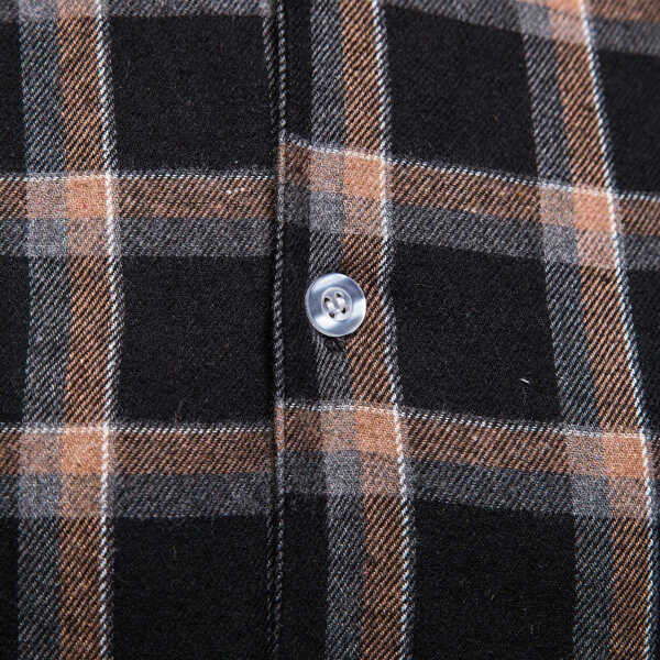 

Men Plaid Print Button Front Hooded Flannel Shirt, Multicolor