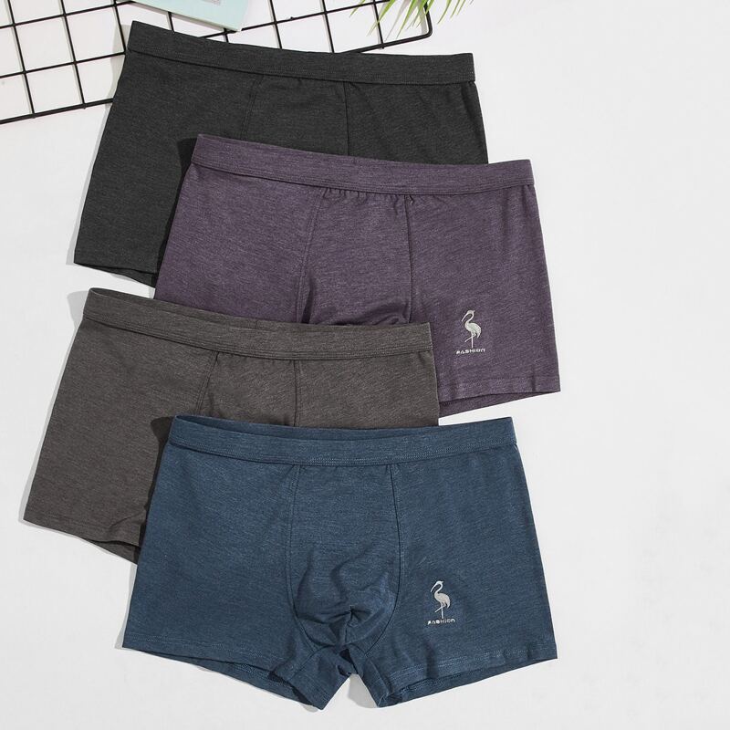 

Men Flamingo And Letter Graphic Boxer Brief, Multicolor
