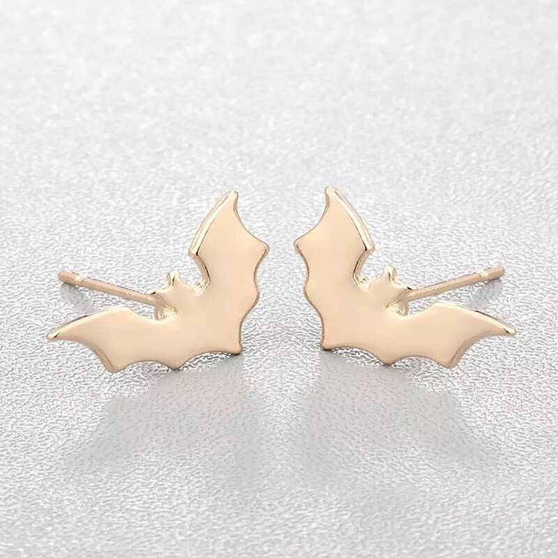 

Bat Stud Earrings, Gold