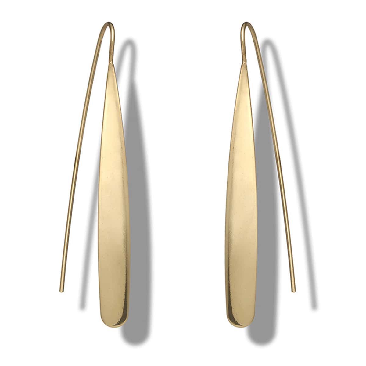 

1pair Simple Earrings, Gold