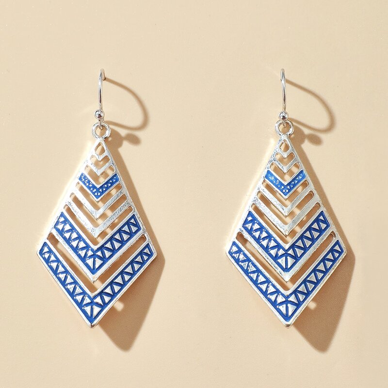 

Cut Out Geo Drop Earrings, Multicolor
