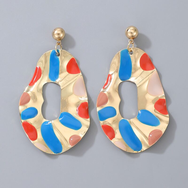 

Cut Out Drop Earrings, Multicolor