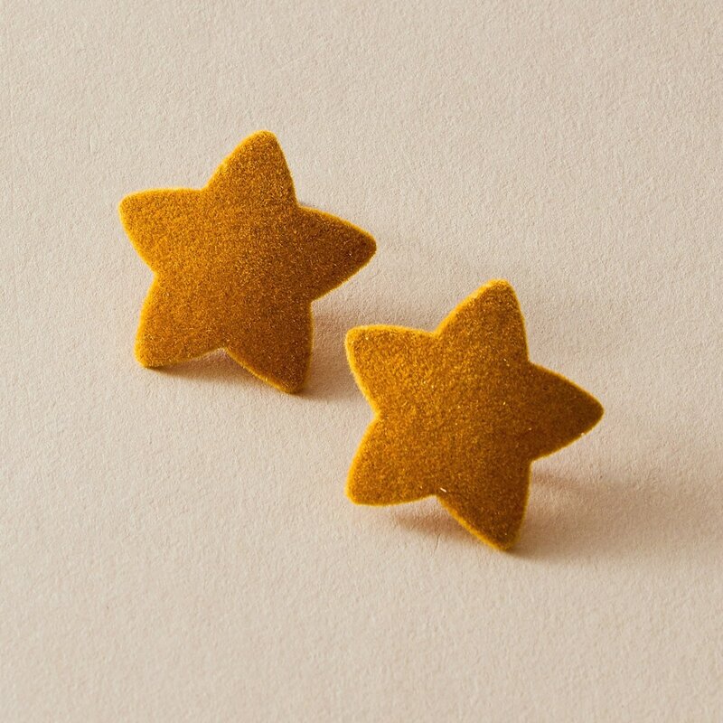 

Star Stud Earrings, Yellow