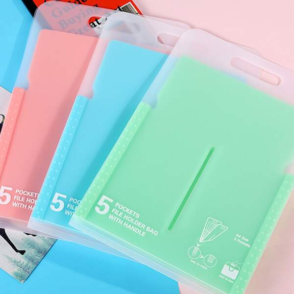 

1pc Random Color A5 File Holder, Multicolor