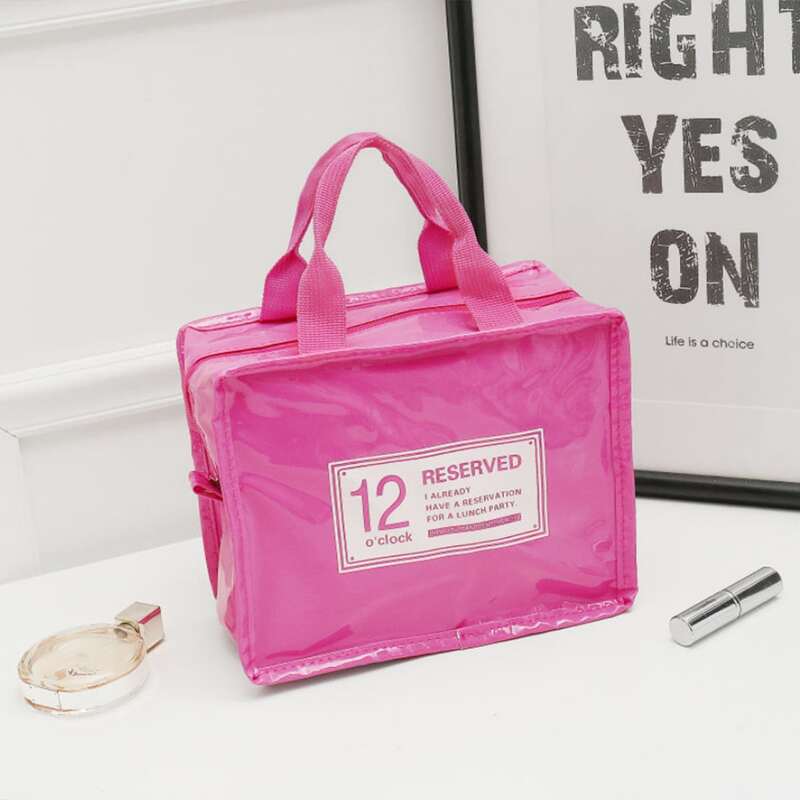 

1pc Portable Cosmetic Storage Bag, Hot pink