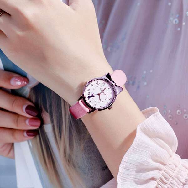 

Cute Round Pointer Watch
