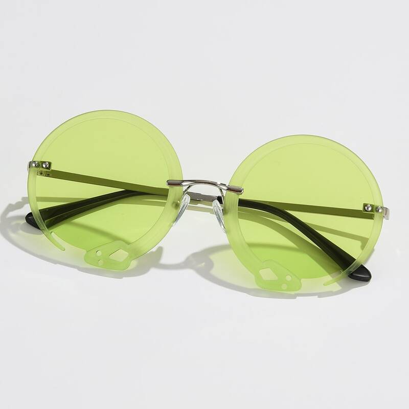

Snake Design Lens Rimless Sunglasses