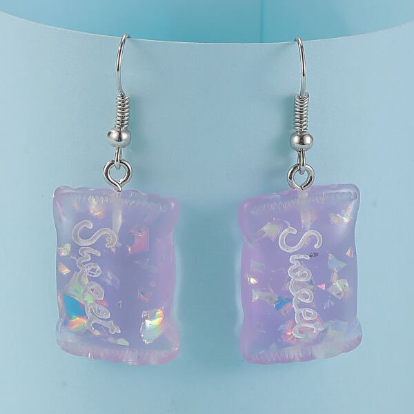 

Geometric Charm Drop Earrings, Multicolor