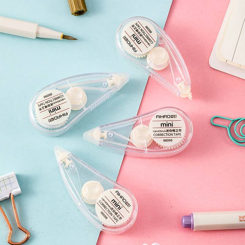 2pcs Clear Random Correction Tape