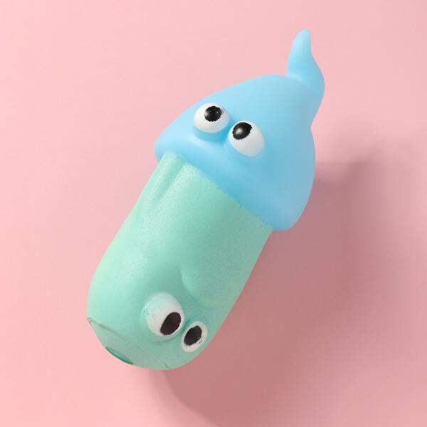 

1pc Bite-resistant Dog Sound Toy, Blue