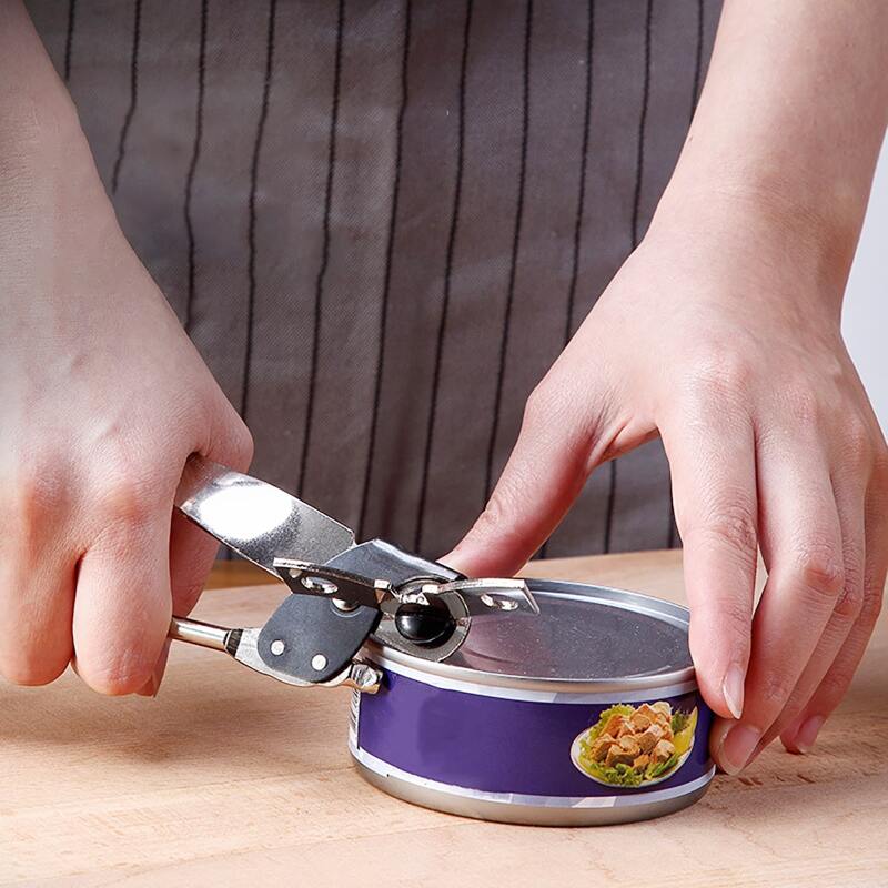 

1pc Stainless Steel Can Opener, Silver
