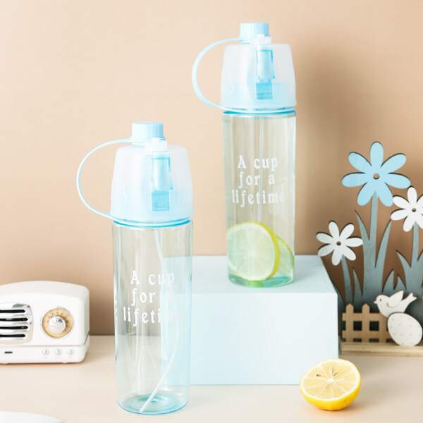 

1pc Acrylic Spray Water Cup, Blue