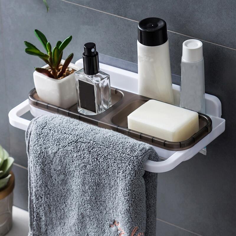 

1pc Multifunction Soap Dish Holder, White