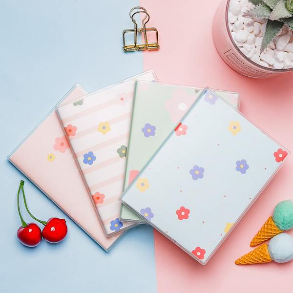 

1pc Flower Print Random Notebook, Multicolor