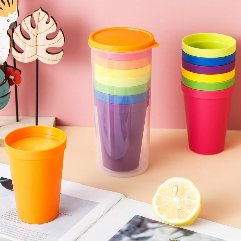 

7pcs Portable Tea Cup, Multicolor