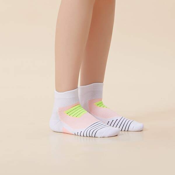 

Striped Pattern Socks, Multicolor