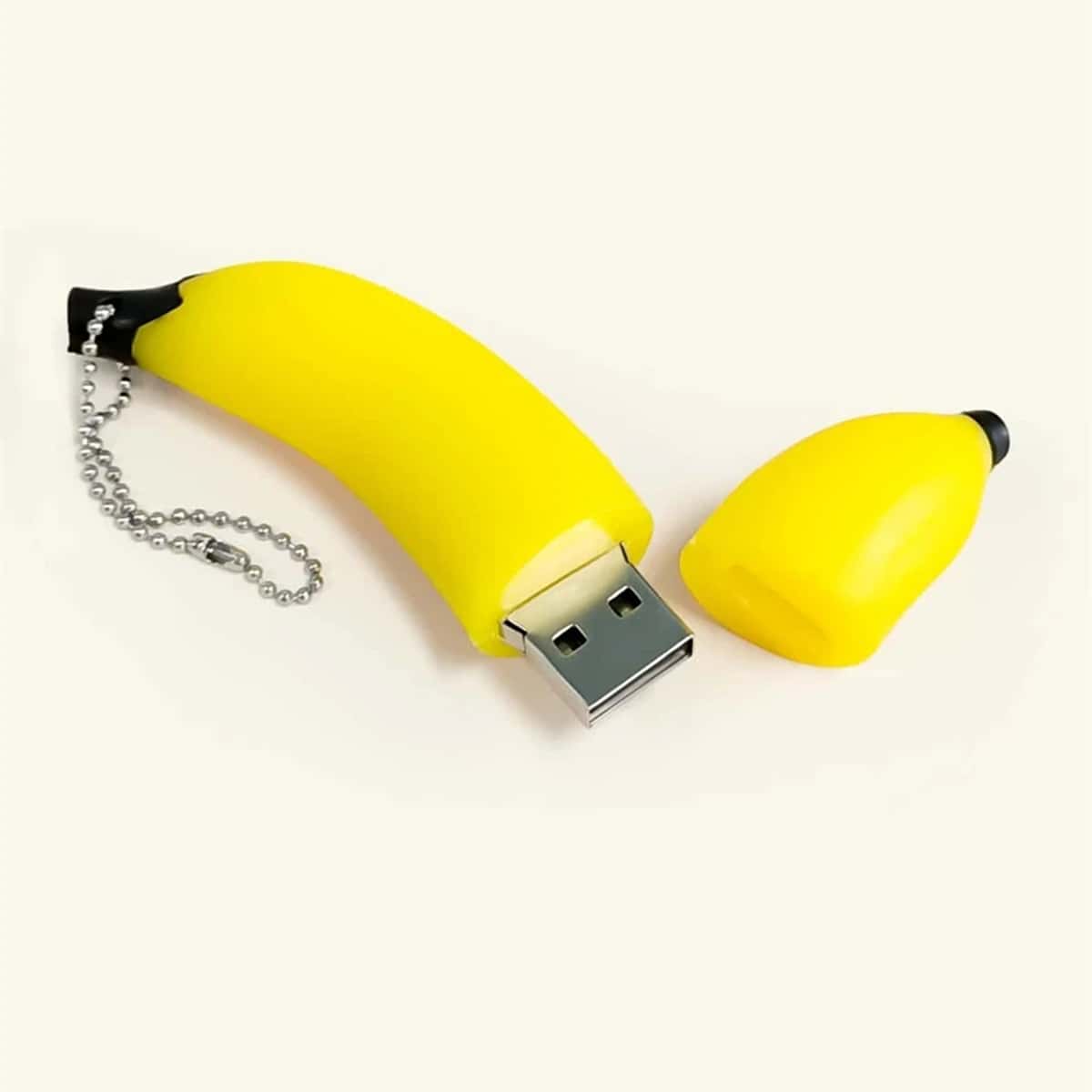 

1pc Banana Shaped USB Flash Drive Case, Yellow