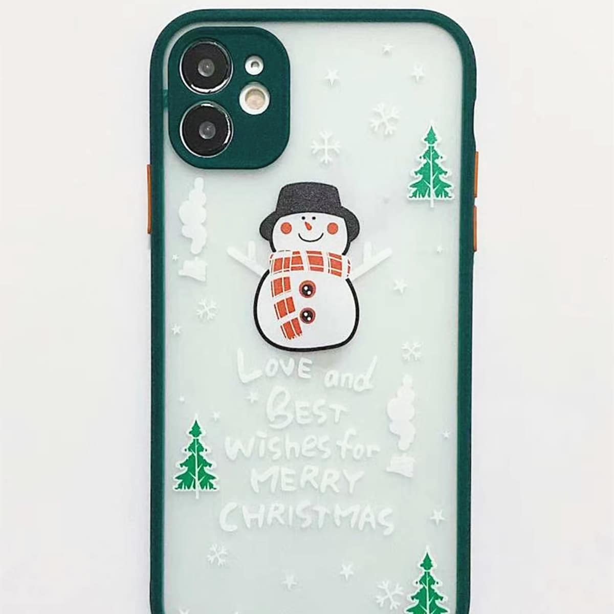 

Christmas Snowman Pattern iPhone Case, Multicolor