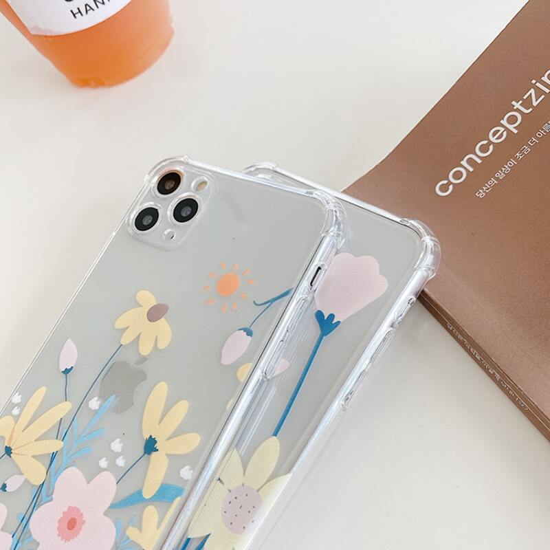 

Floral Clear iPhone Case, Multicolor