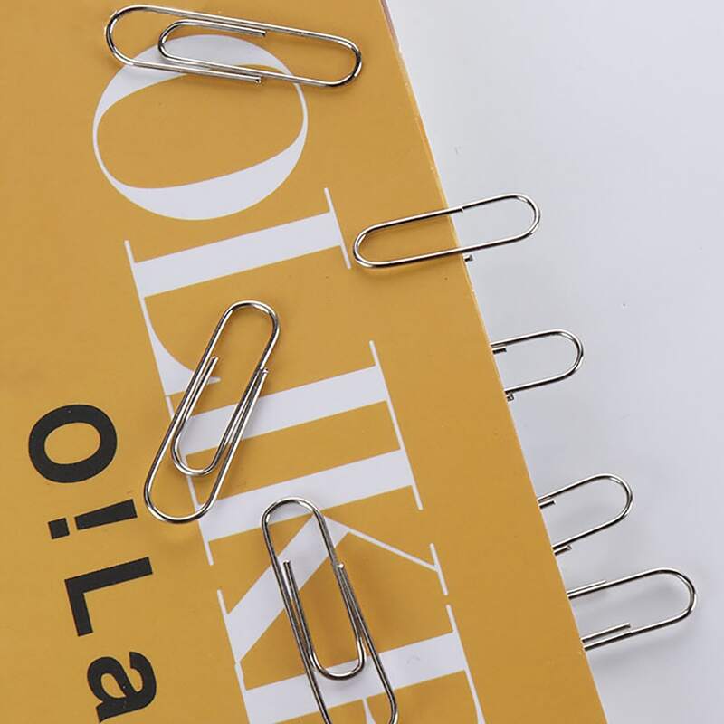 

300pcs 1 Box Paper Clip, Silver
