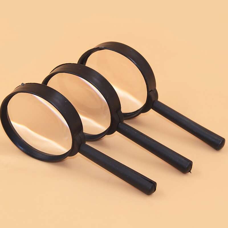 

5pcs Portable Magnifying Glass, Multicolor