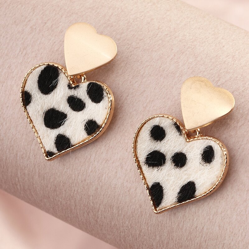 

Heart Drop Earrings, Multicolor