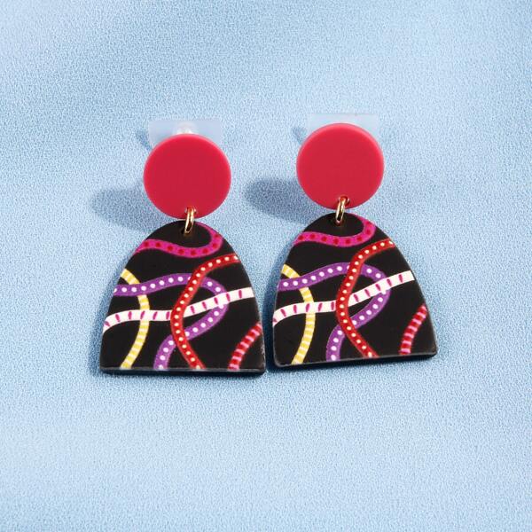 

Irregular Charm Drop Earrings, Multicolor