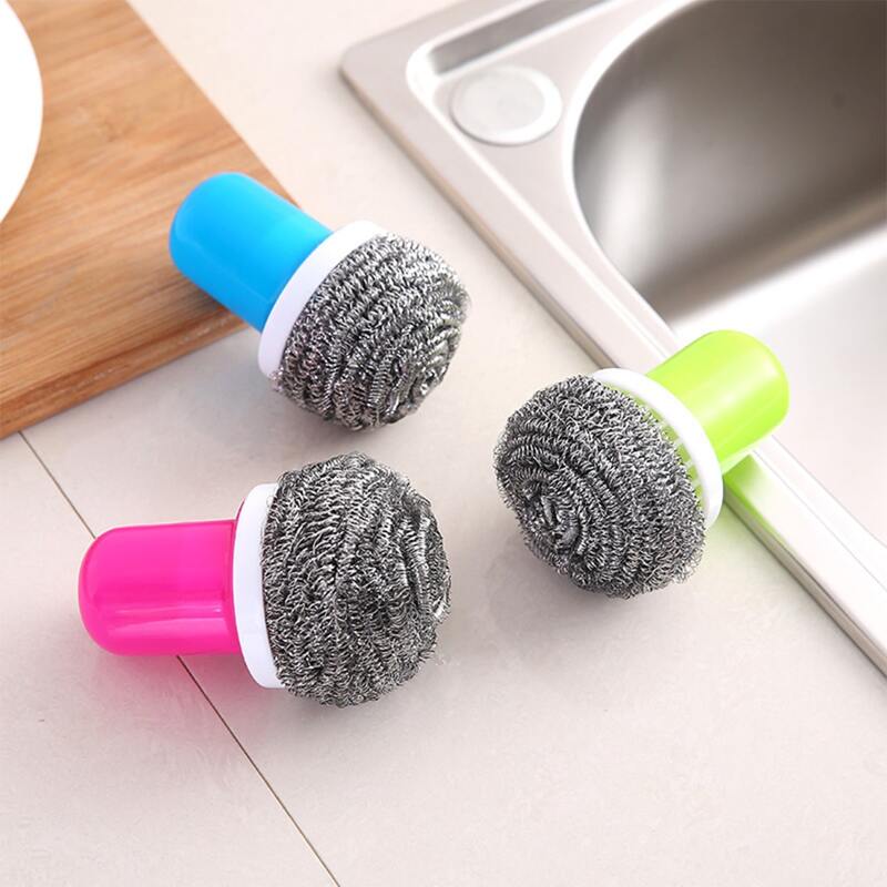 

1pc Random Stainless Steel Ball Brush, Multicolor