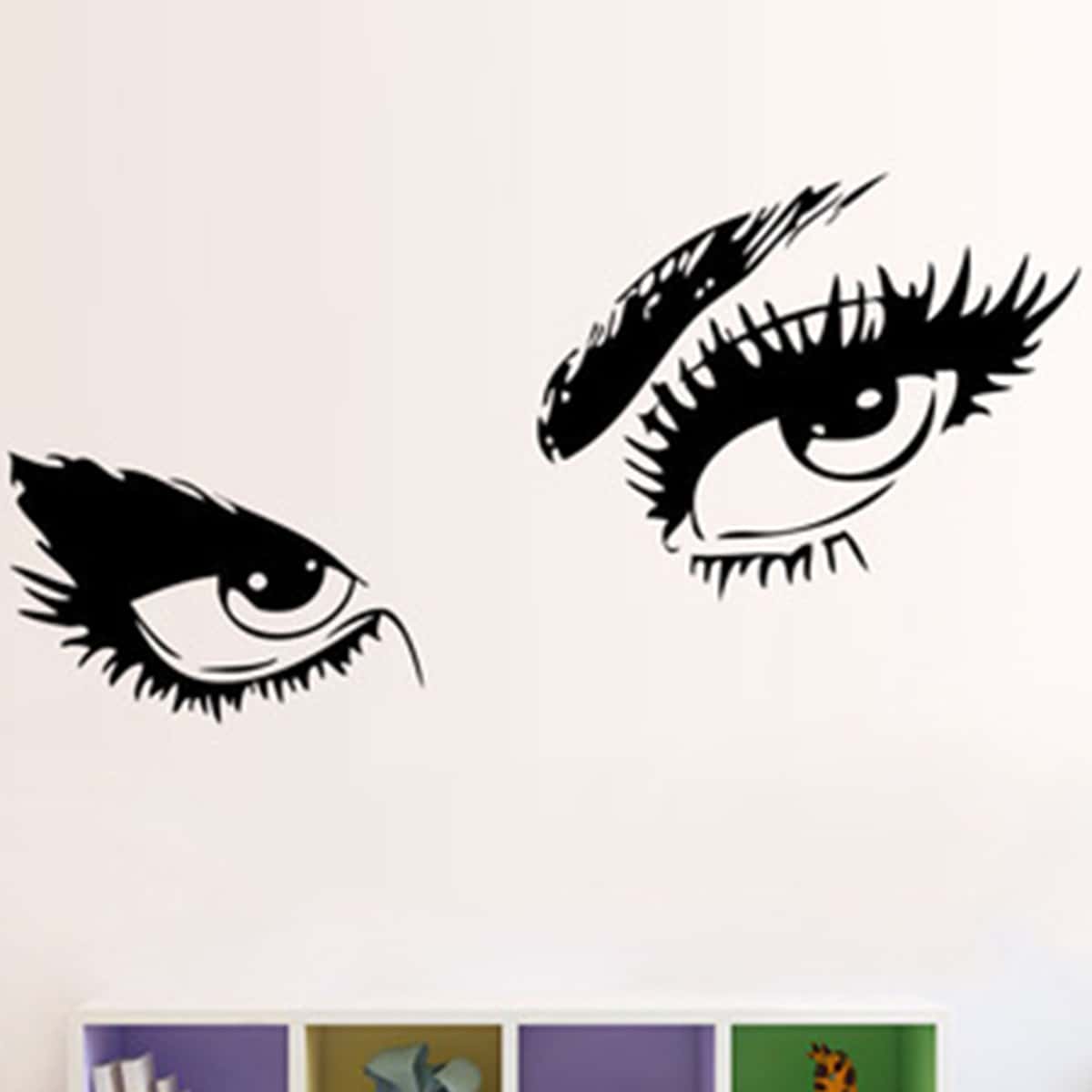 

Eye Print Wall Sticker, Black