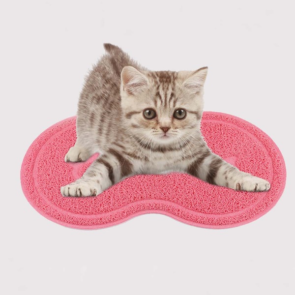 

1pc Cat Litter Mat, Red