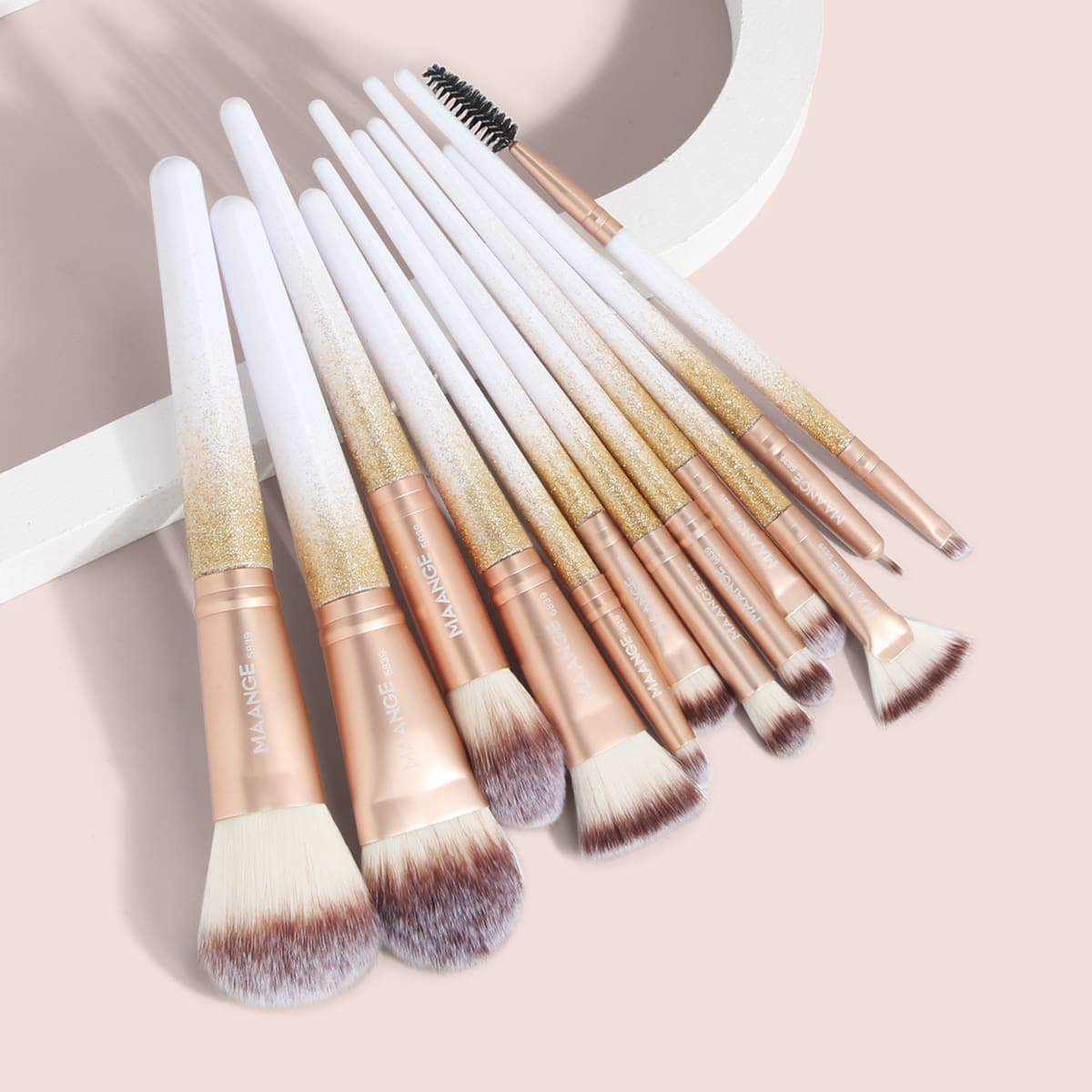 

12pcs Makeup Brush Set, White