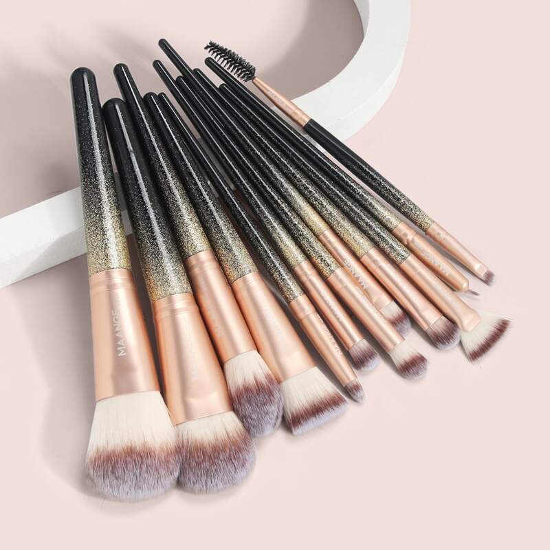

12pcs Makeup Brush Set, Black