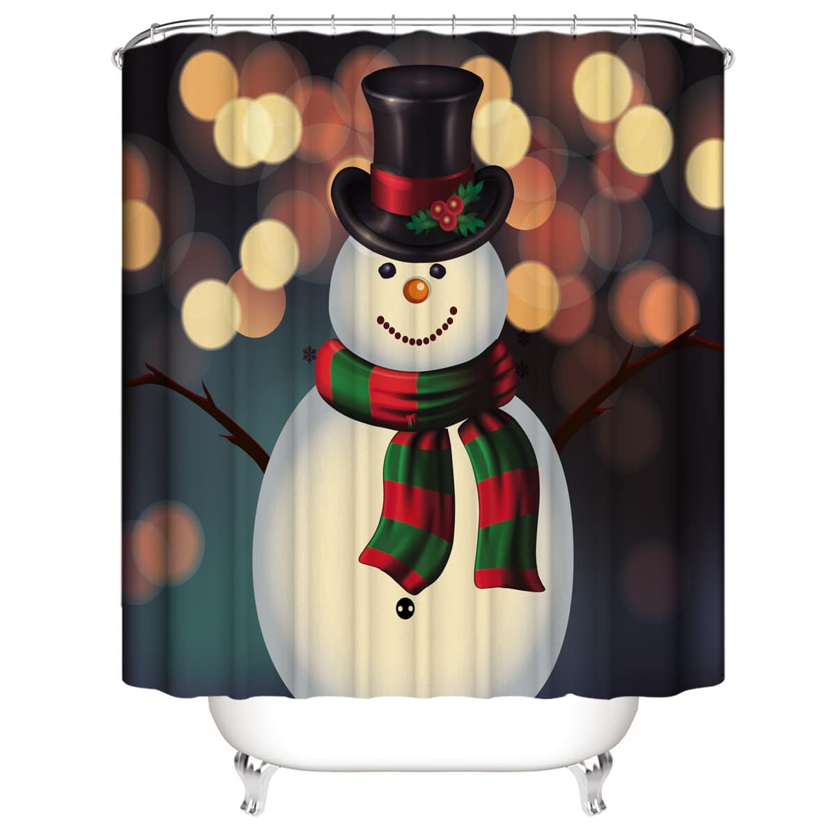 

Snowman Print Shower Curtain, Multicolor