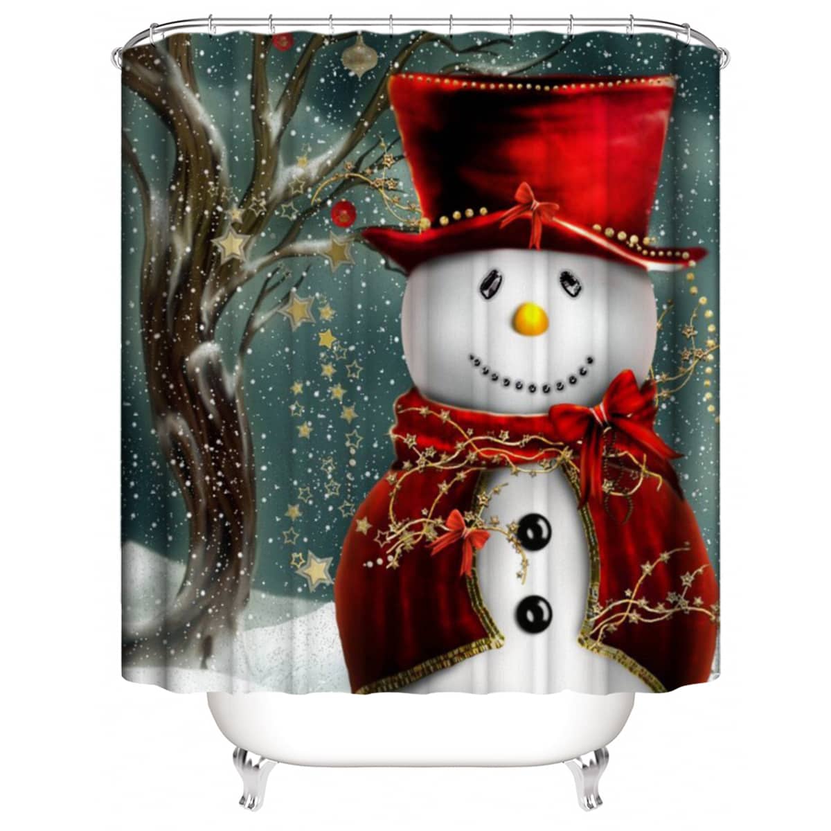 

Snowman Print Shower Curtain, Multicolor