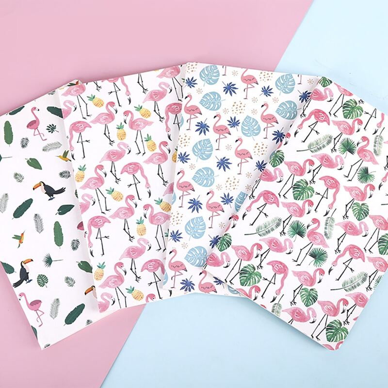 

1pc Flamingo Print Random Notebook, Multicolor