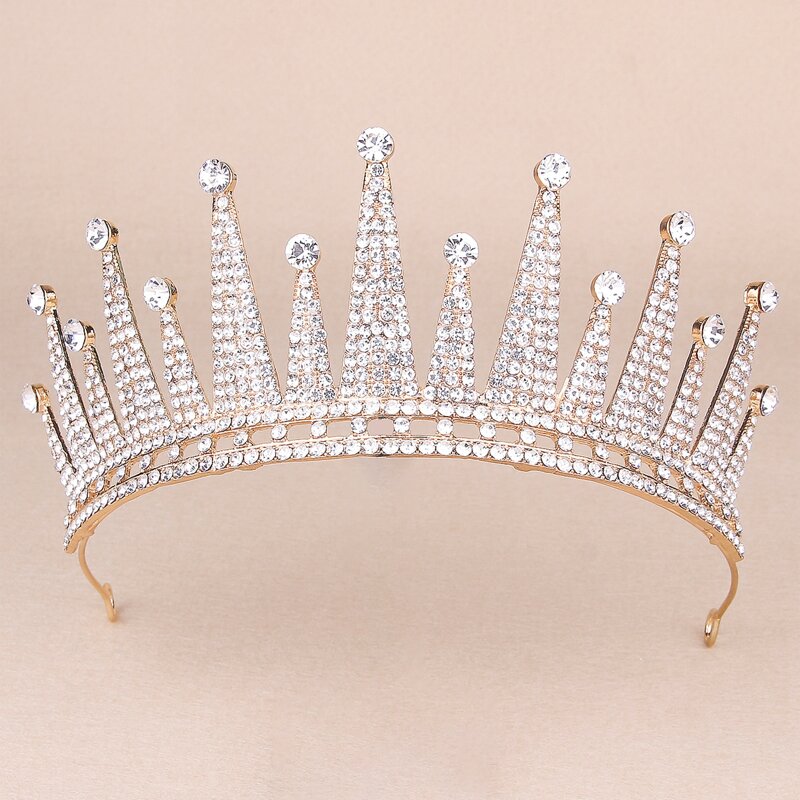 

Rhinestone Decor Crown Hair Accessory, White