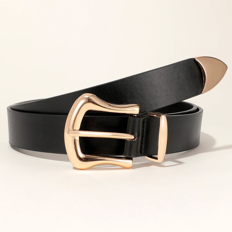 

Metal Buckle Belt, Black