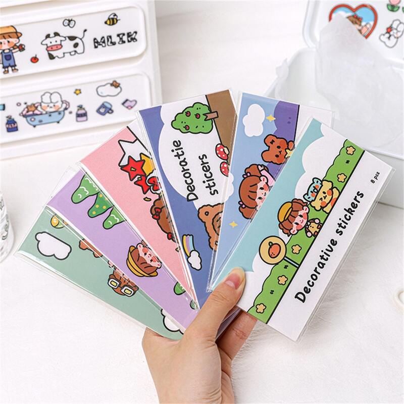 

8pcs Cartoon Graphic Random Sticker, Multicolor