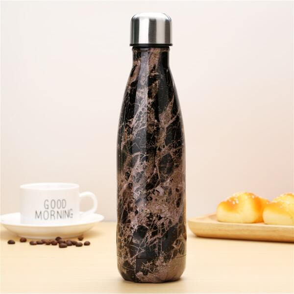 

1pc Marble Pattern Vacuum Cup, Multicolor
