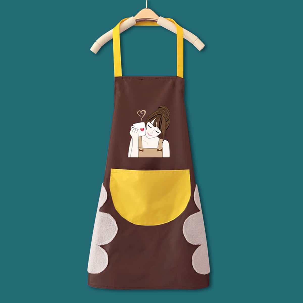 

Figure Graphic Apron, Brown