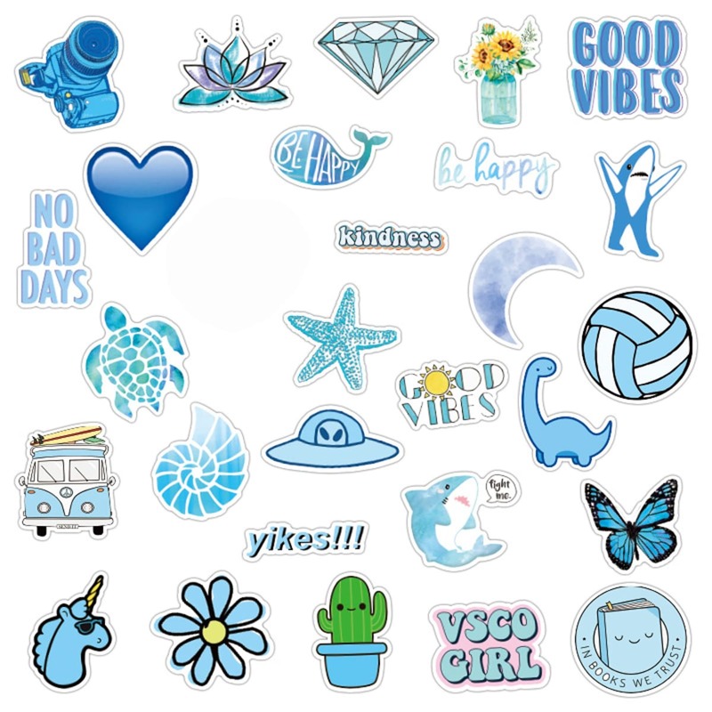 

50pcs Mixed Pattern Sticker, Multicolor