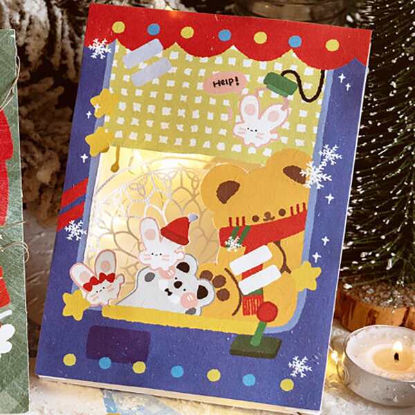 

1pc Cartoon Graphic Random Notebook, Multicolor