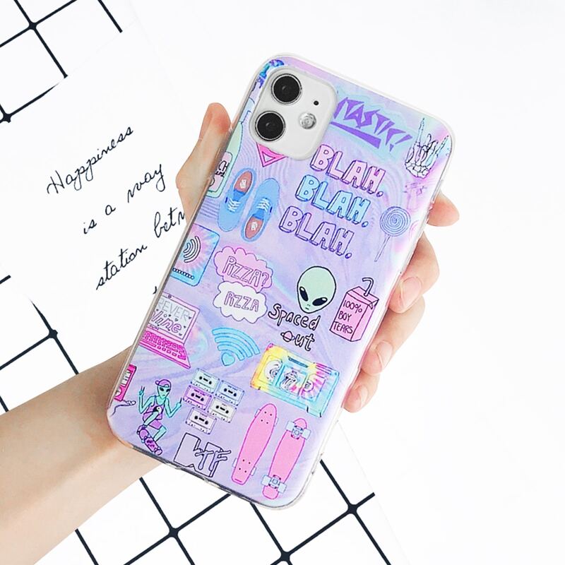 

Alien Graphic iPhone Case, Multicolor