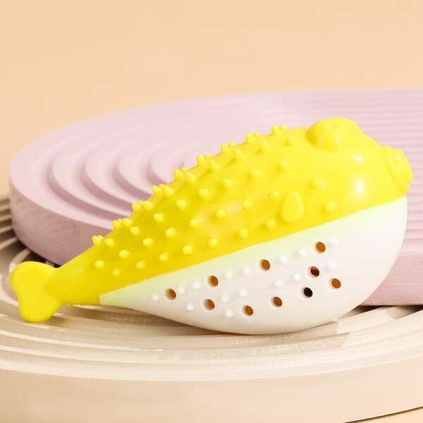 

1pc Two Tone Cat Chew Toy, Yellow