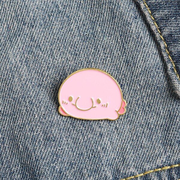 

Cartoon Graphic Brooch, Multicolor