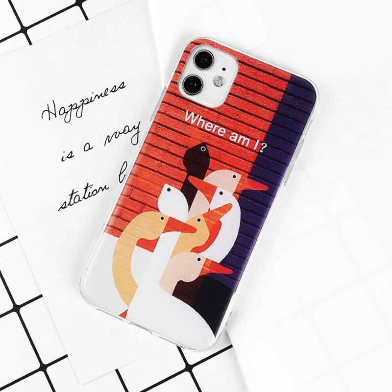 

Cartoon Duck iPhone Case, Multicolor