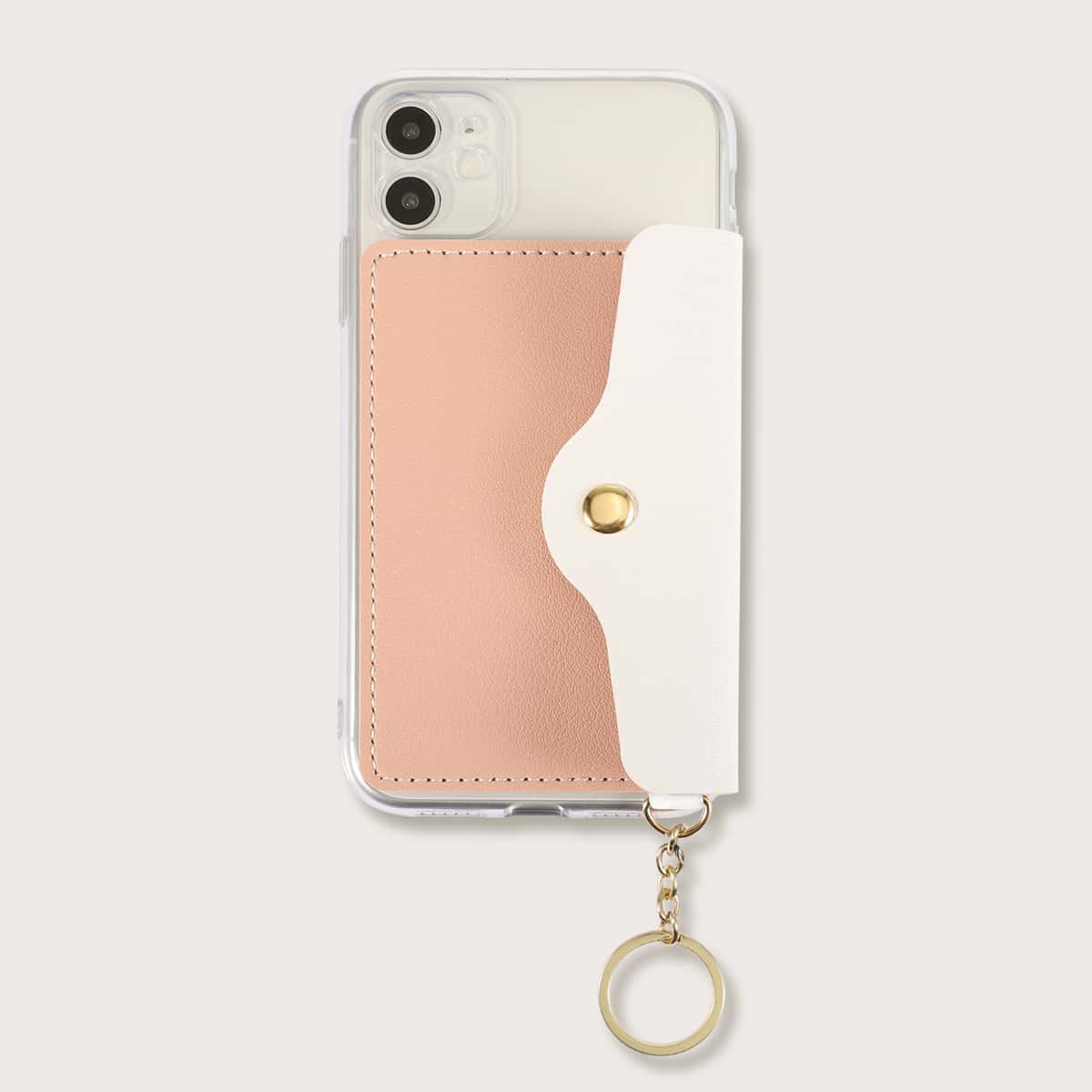 

Colorblock Wallet iPhone Case, Orange