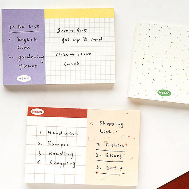 

1pc Random Pattern Memo Pad, Multicolor
