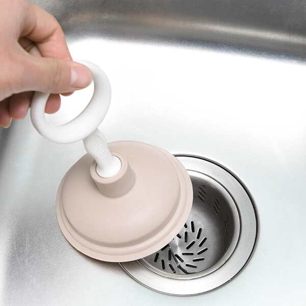 

1pc Sink Piping Dredge, Pink
